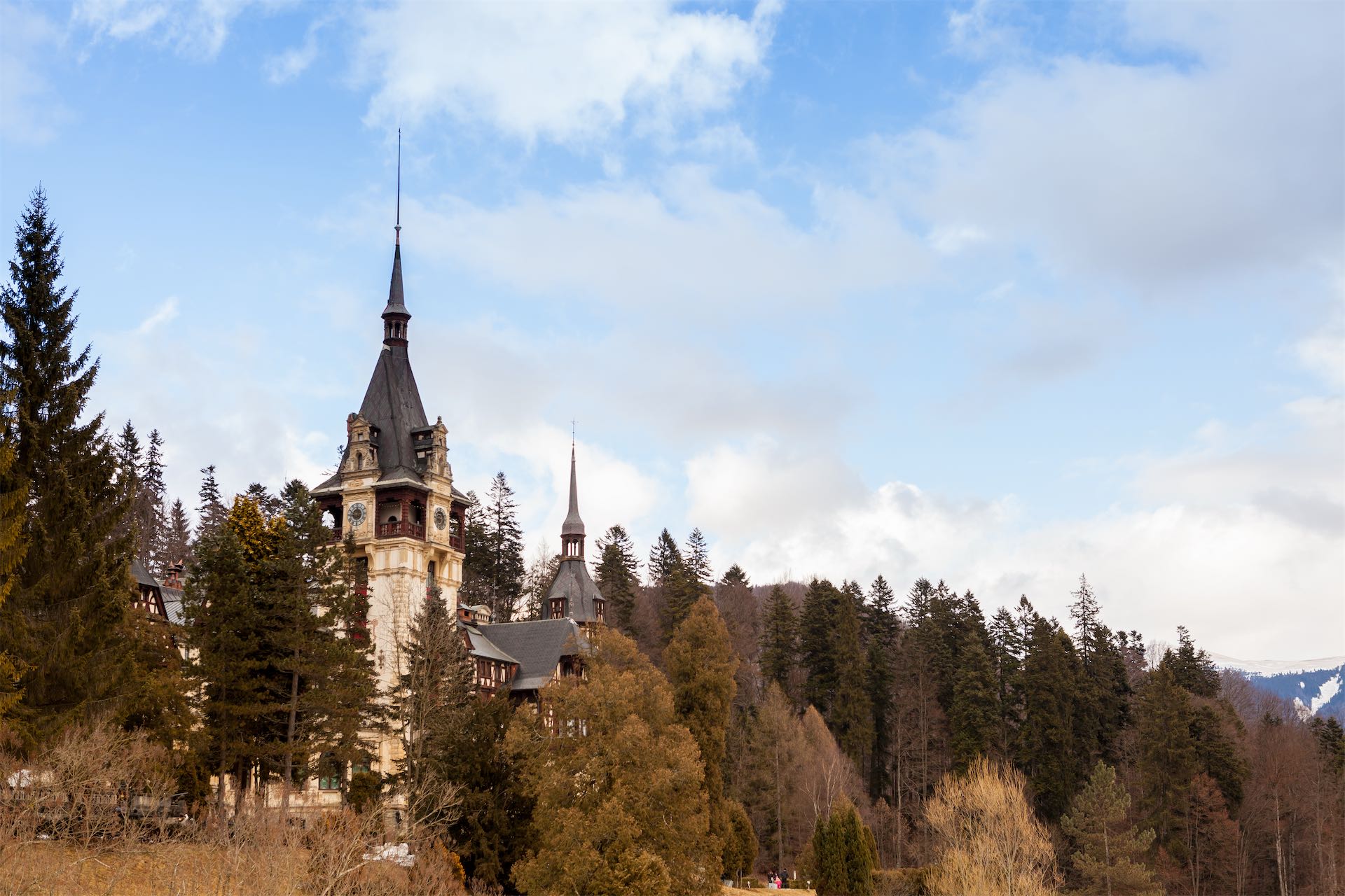 Ancient castle on a hill